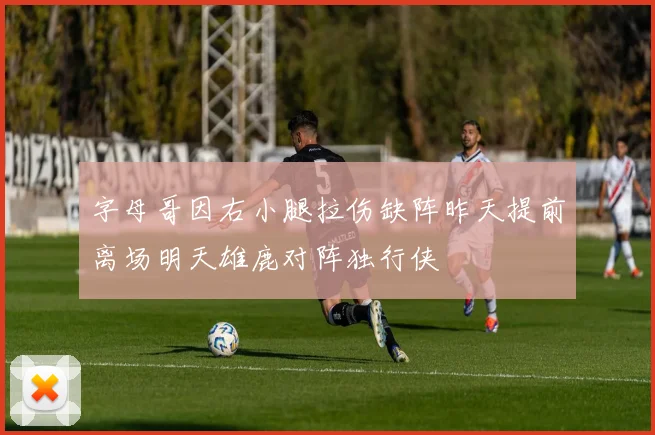 字母哥因右小腿拉伤缺阵昨天提前离场明天雄鹿对阵独行侠